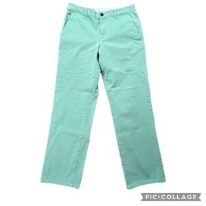 BONOBOS Straight Fit Chinos Pants Teal Green Mens Size 31x30 Casual Trousers